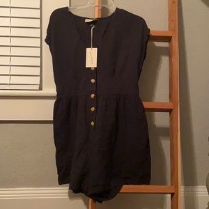 NWT Universal Thread Women’s Romper Size M Charcoal Gray